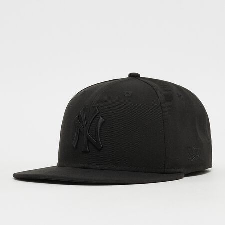 New Fitted-Cap 59Fifty Black On Black MLB New York Yankees black Fitted caps bestellen bij SNIPES