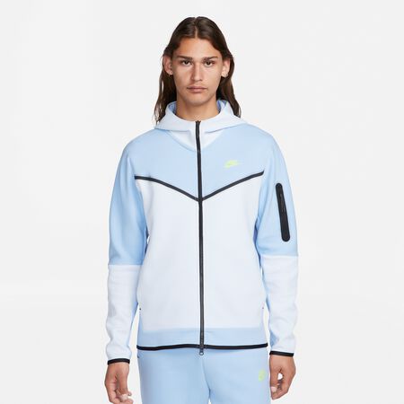 NIKE Sportswear Tech Fleece Full-Zip Hoodie cobalt bliss/lt lemon twist Hooded vesten bij SNIPES