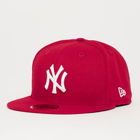 wazig Boven hoofd en schouder indruk New Era Fitted-Cap 59Fifty Basic MLB New York Yankees scarlet Fitted caps  bestellen bij SNIPES