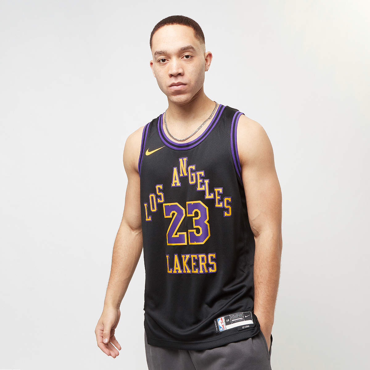 Nike Nba La Lakers Mnk Dri-fit Swingman Jersey Ce 23 Sportshirts Heren black james lebron maat: S beschikbare maaten:S M L XL