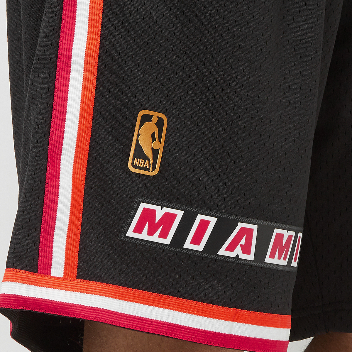 Mitchell & Ness Nba Swingman Shorts Miami Heat Sportshorts Heren black maat: S beschikbare maaten:S M