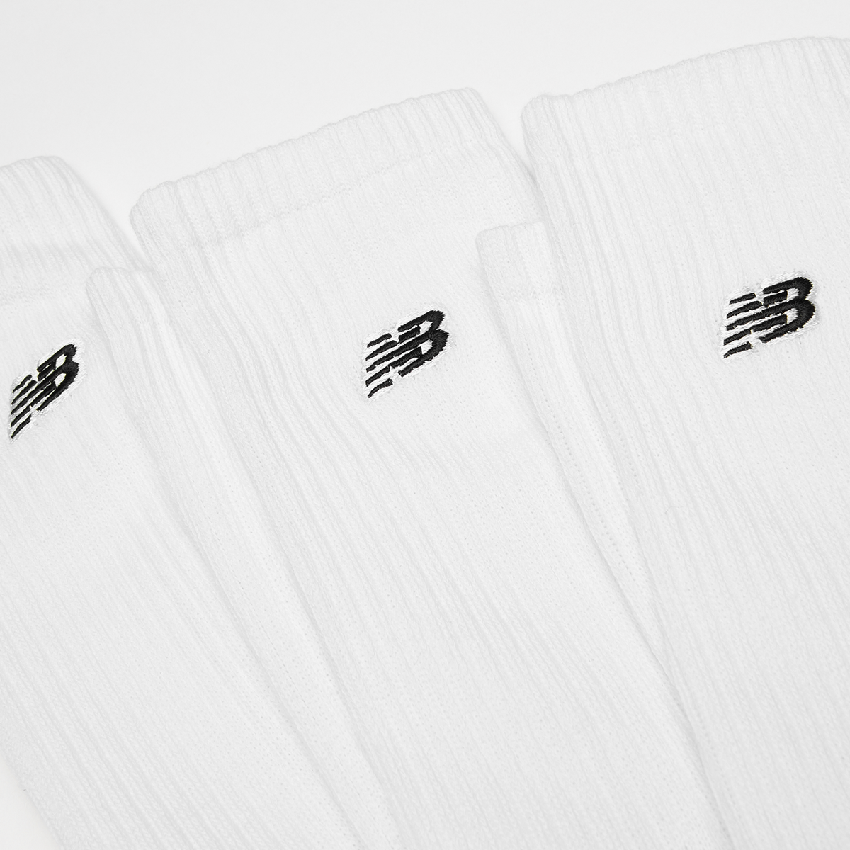 New Balance Essentials Cushioned Crew Socks (3 Pack) Lang Heren Black Patch Logo maat: 35-38 beschikbare maaten:35-38 39-42 43-46