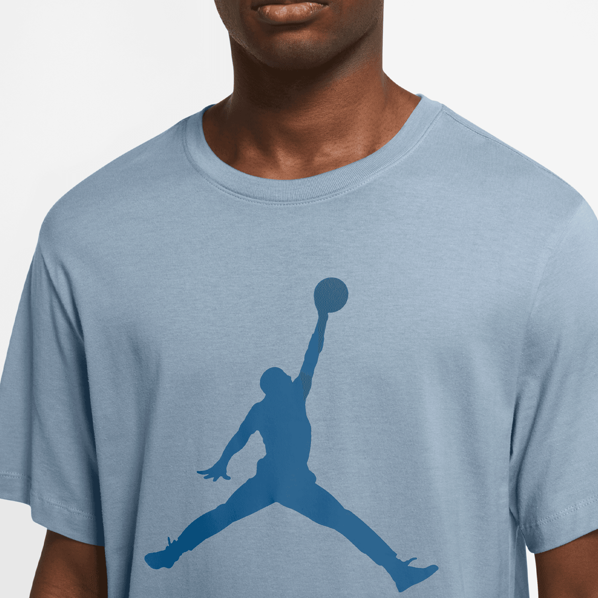 Jordan Jumpman Shortsleeve Crew Shirt T-shirts Heren blue grey industrial blue maat: S beschikbare maaten:S M L XL