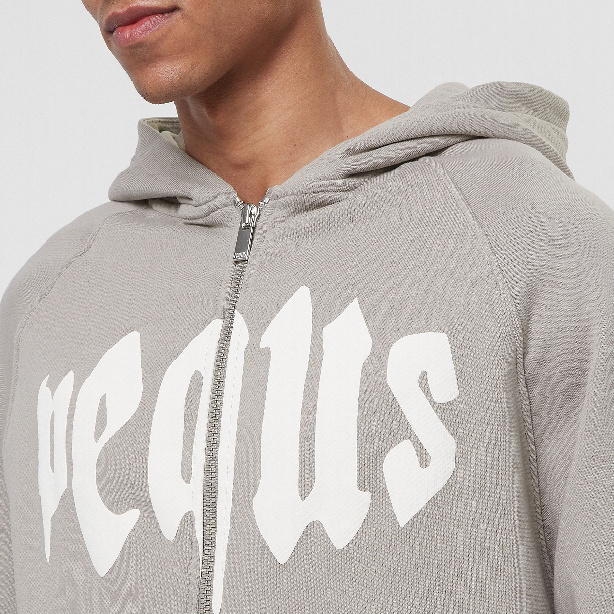 Pequs Mythic Logo Zip-hoodie Hooded vesten Heren dark greige maat: XS beschikbare maaten:XS S M L XL
