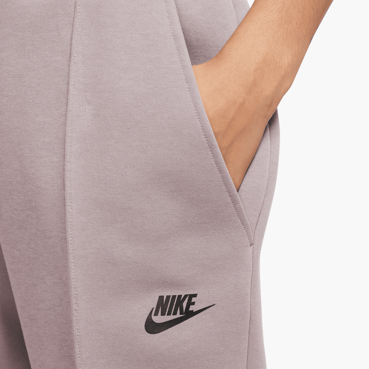 Nike Sportswear Tech Fleece Jogger Trainingsbroeken Dames platinum violet black maat: S beschikbare maaten:XS S M L