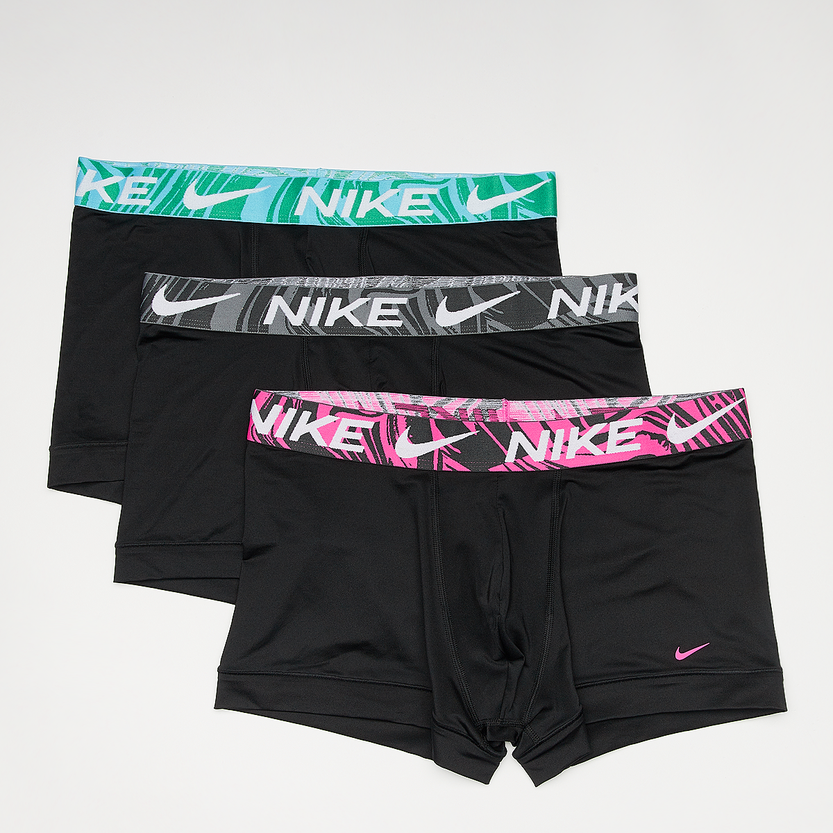 Nike Underwear (3 Pack) Boxershorts Heren black blue grey maat: S beschikbare maaten:S M