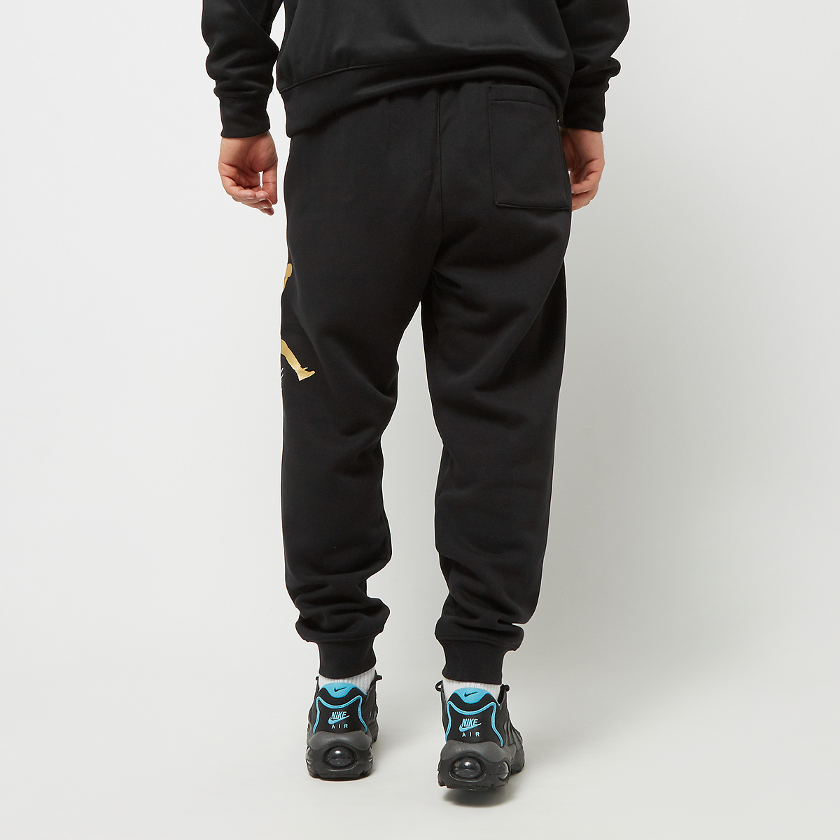Jordan Essentials Fleece Baseline Pants Trainingsbroeken Heren black gold maat: S beschikbare maaten:S