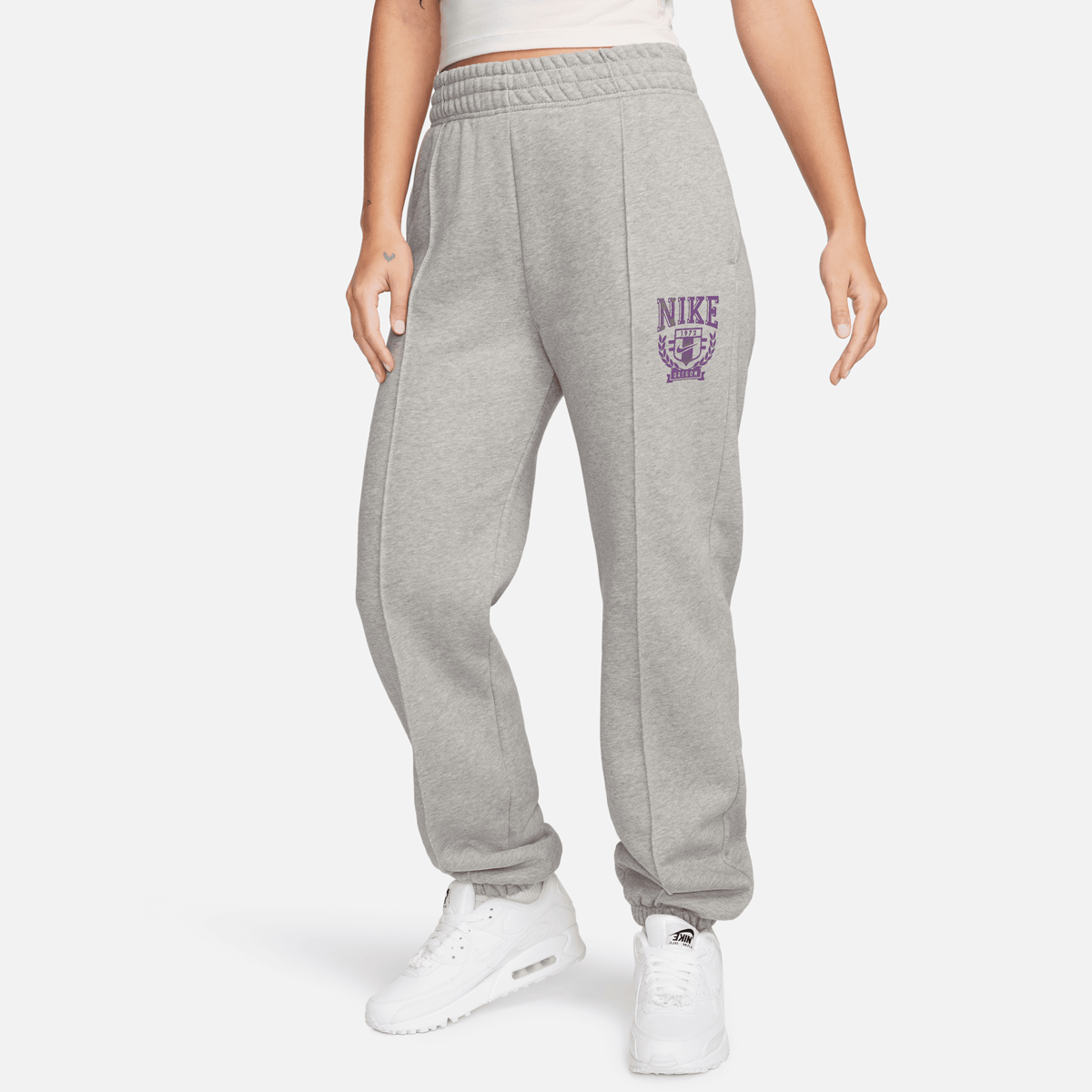 Nike Sportswear Fleece Pants Varsity Trainingsbroeken Dames dk grey heather maat: S beschikbare maaten:XS S M L