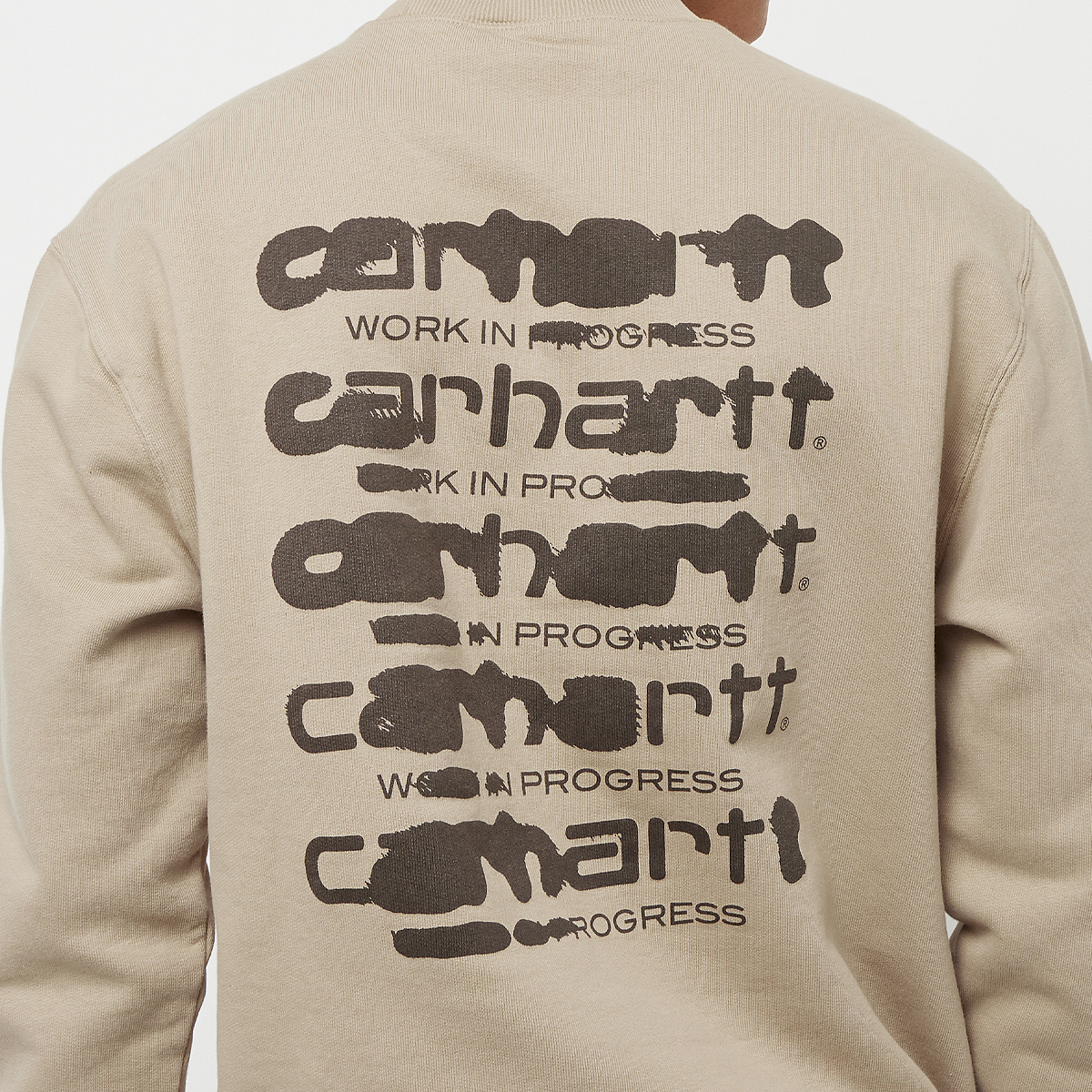 Carhartt WIP Ink Bleed Sweatshirt Sweatshirts Heren stone washed Sable Tobacco maat: S beschikbare maaten:S