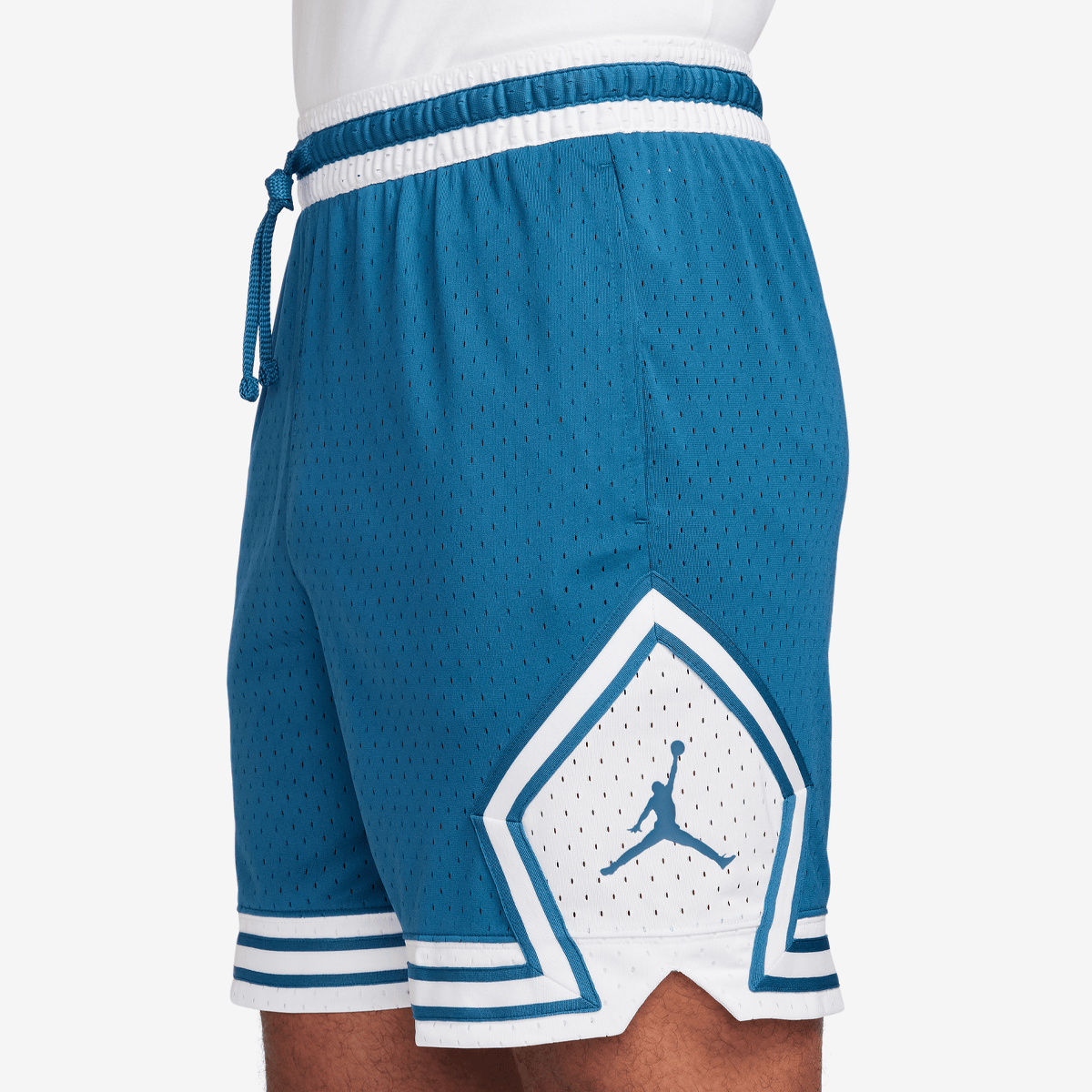 Jordan Dri-fit Sport Diamond Short Sportshorts Heren industrial blue white blue maat: M beschikbare maaten:S M L XL