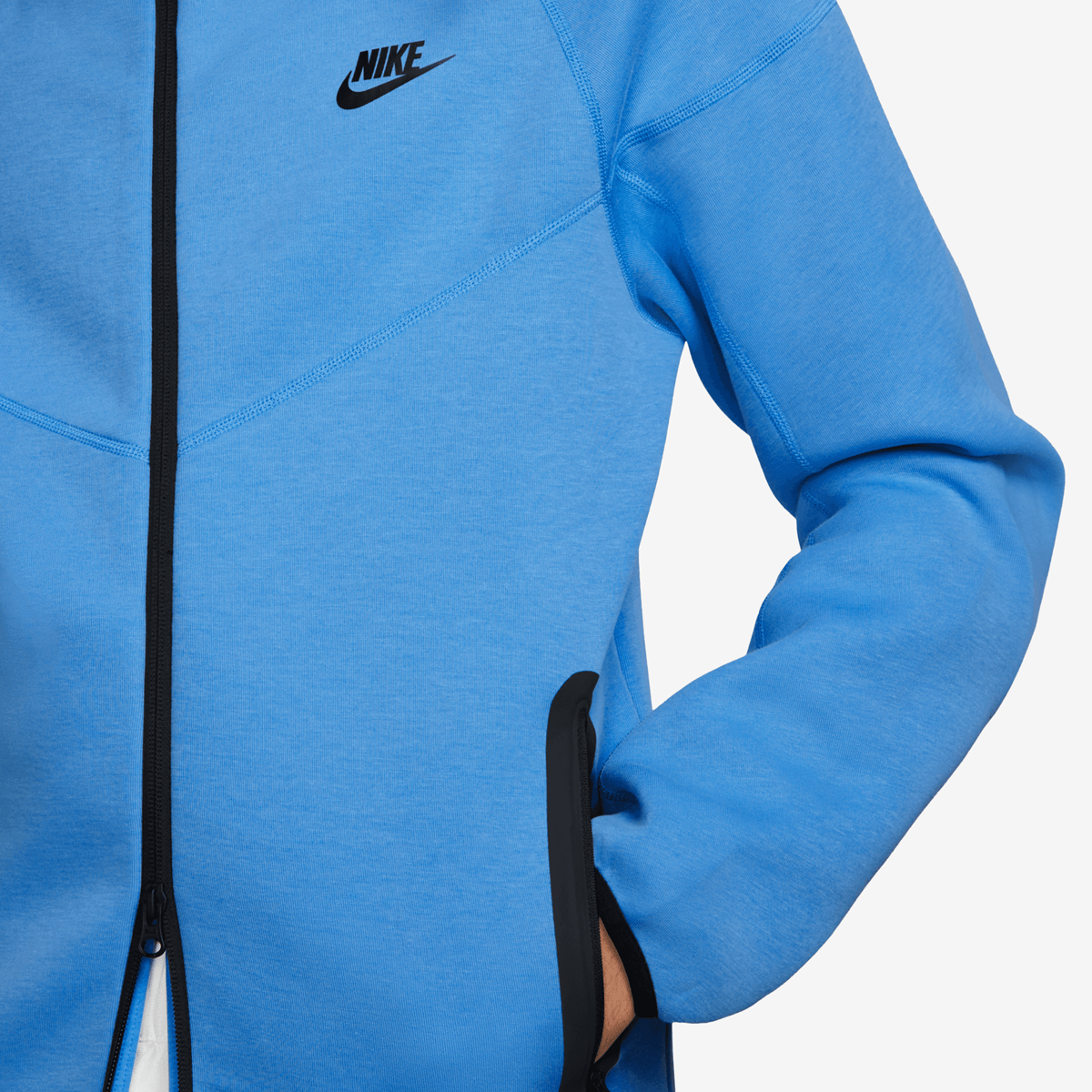 Nike Tech Fleece Full-zip Windrunner Hoodie Trainingsjassen Heren lt photo blue black maat: S beschikbare maaten:S M L XL
