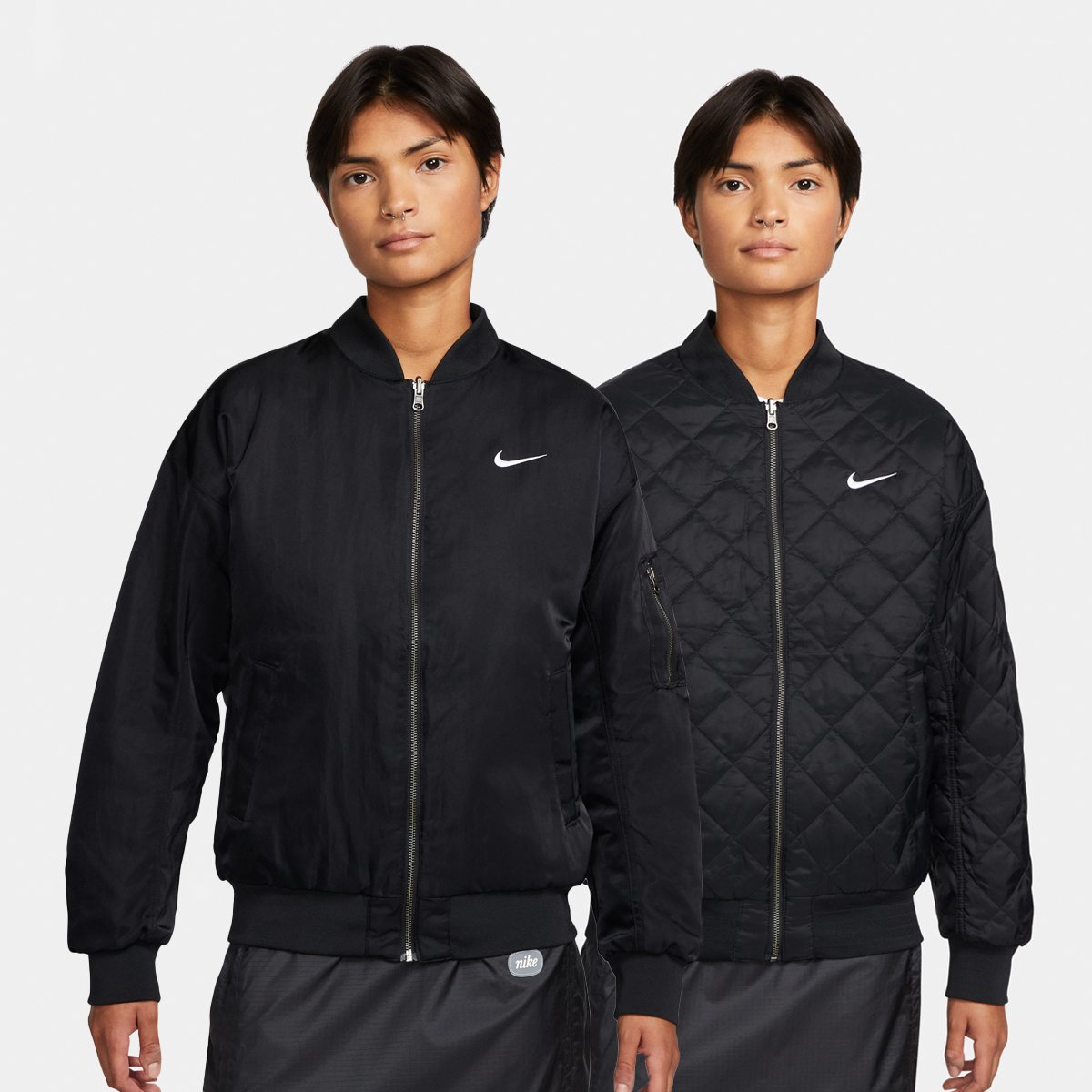 Nike Sportswear Reversible Varsity Bomber Jacket Tussenseizoensjassen Dames black black white maat: XS beschikbare maaten:XS S M L
