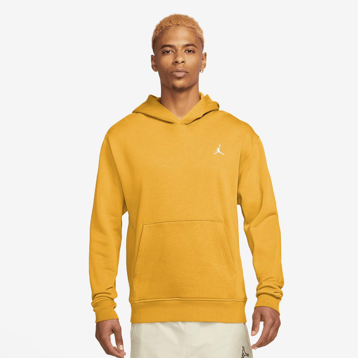 Jordan Essentials Fleece Pullover Hoodies Heren yellow ochre white maat: XL beschikbare maaten:S M L XL