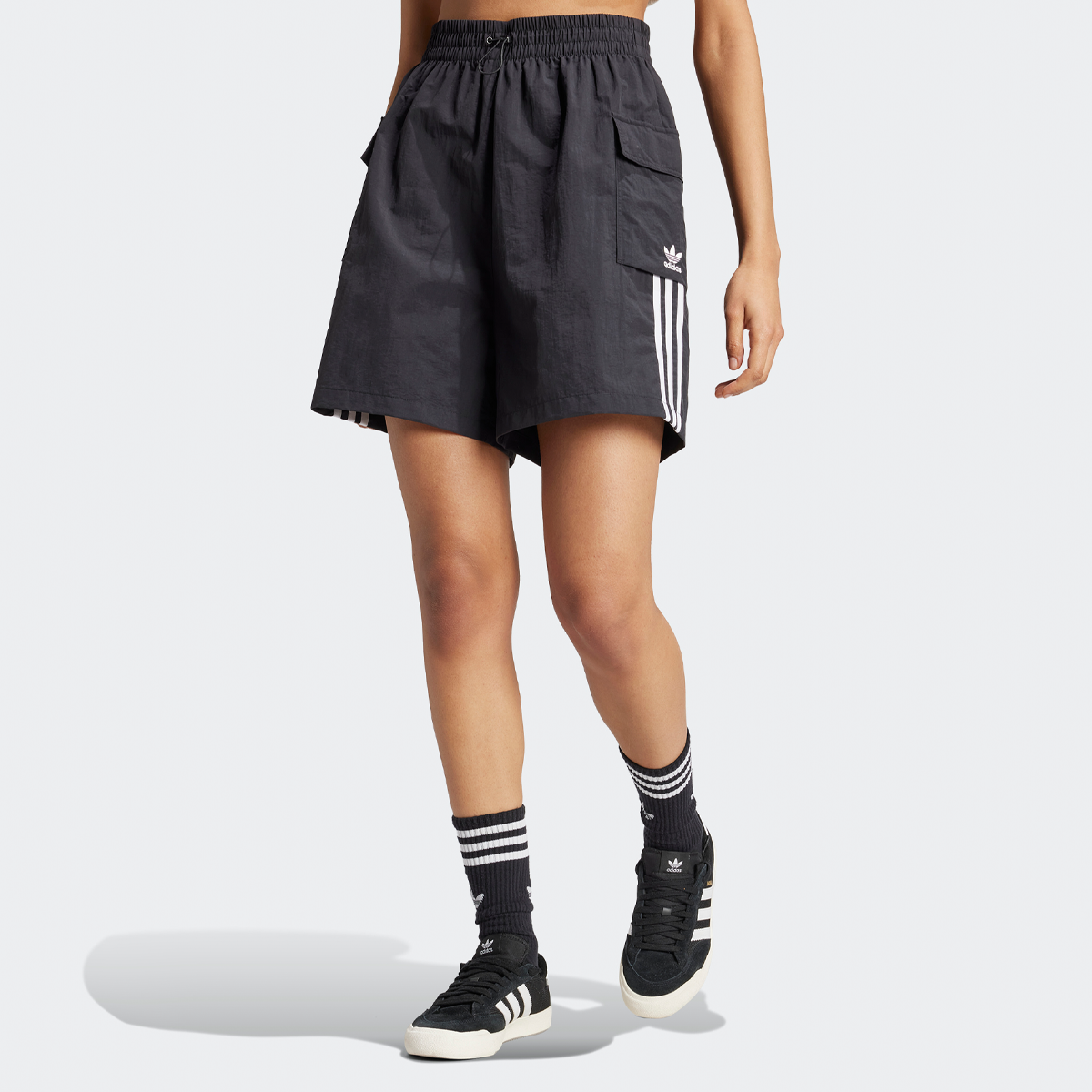 adidas Originals 3-stripes Cargo Short Summer Glow shorts Dames Black maat: XS beschikbare maaten:XS S M