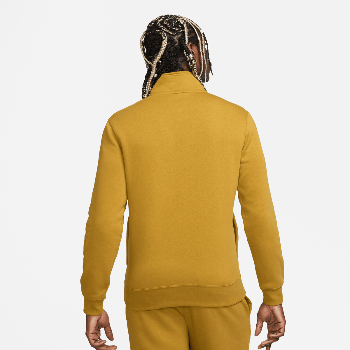 Nike Sportswear Club Half-zip Pullover Sweaters Kleding bronzine bronzine white maat: S beschikbare maaten:S M L