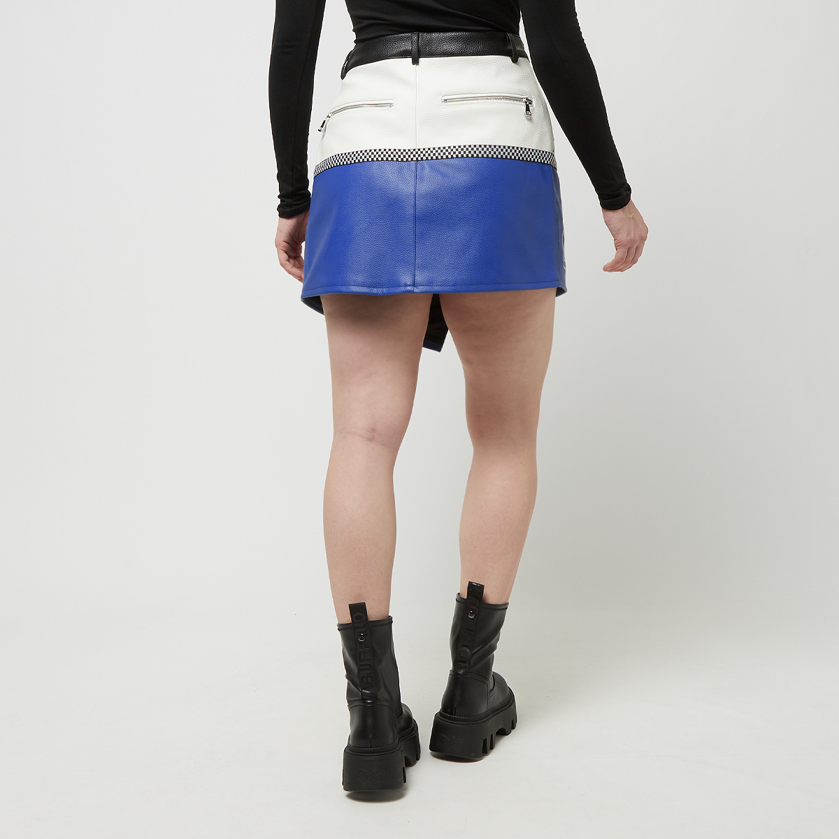 First Row Pu Racing Skirt Rokken Dames blue maat: M beschikbare maaten:S M L