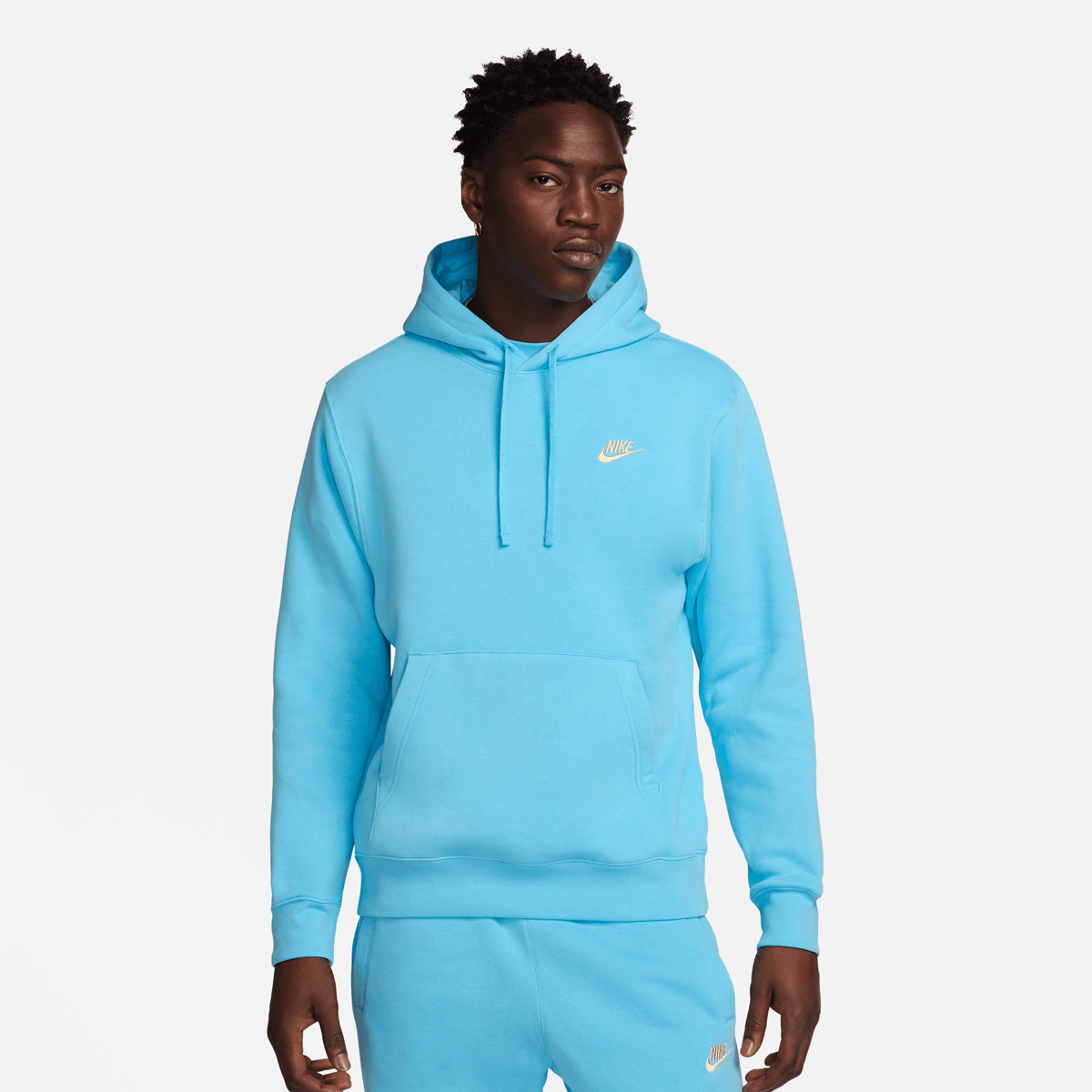 Nike Sportswear Club Fleece Hoodie Hoodies Heren aquarius blue maat: L beschikbare maaten:S M L XS