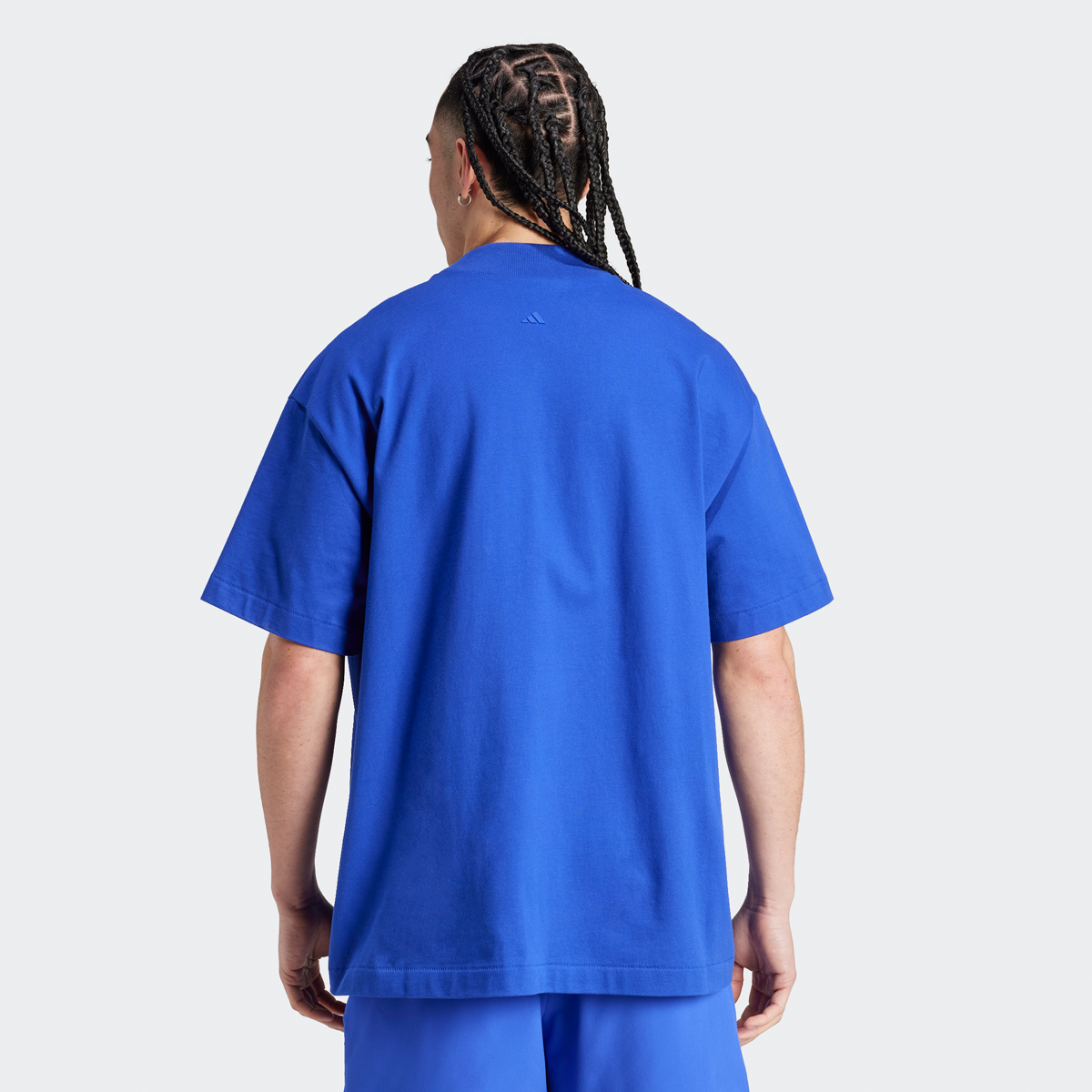 adidas Originals One Cotton Jersey T-shirt T-shirts Heren lucid blue maat: S beschikbare maaten:S M L XL