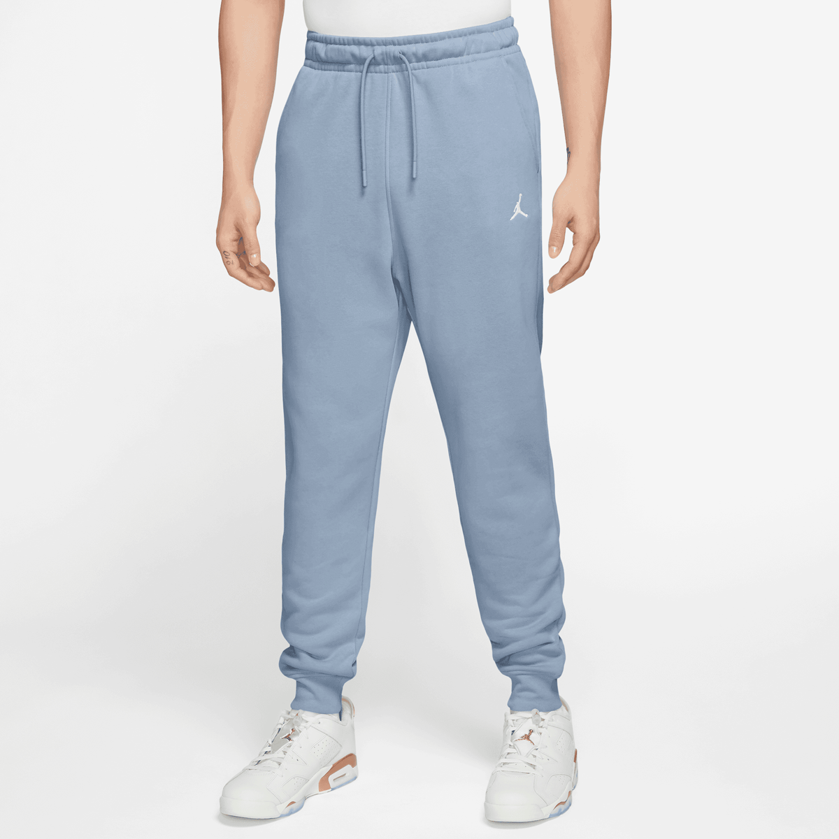 Jordan Essentials Fleece Pants Trainingsbroeken Heren blue grey white maat: XL beschikbare maaten:S M L XL