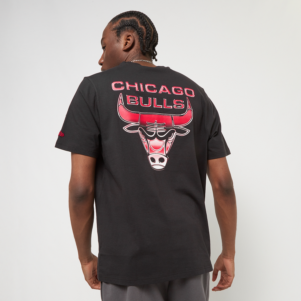 New era Nba Holographic Tee Chicago Bulls T-shirts Heren blkfdr maat: M beschikbare maaten:S M L XL