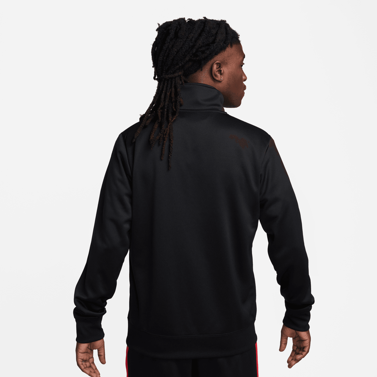 Nike Sportswear Swoosh Air Tracktop Poly-knit Trainingsjassen Heren schwarz maat: S beschikbare maaten:S M L XL