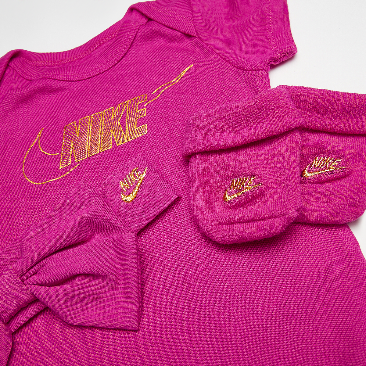 Nike Girls Headband Bodysuit Bootie (3 Piece) Baby sets Kids fireberry maat: 0m-6m beschikbare maaten:0m-6m