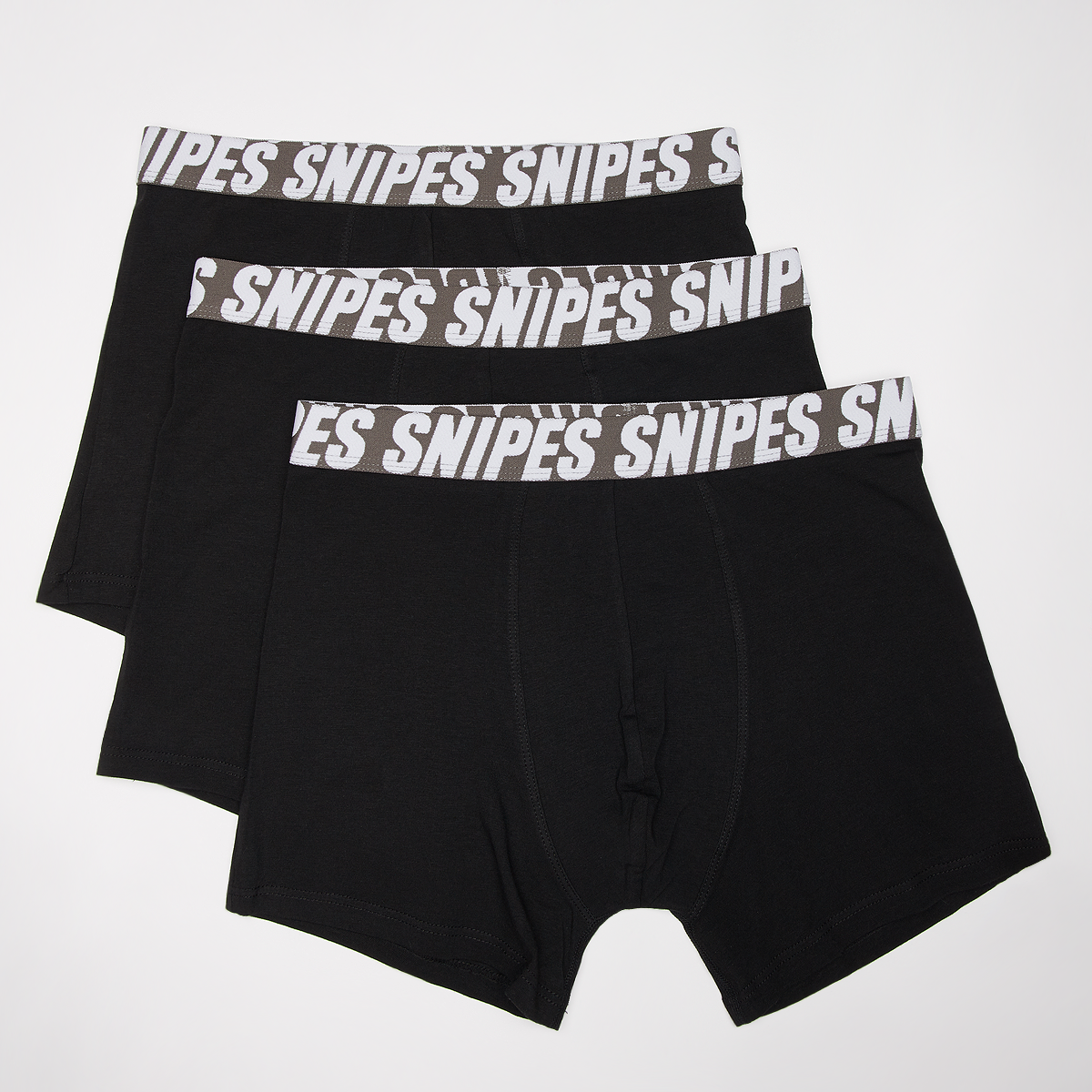 SNIPES Slanded Logo Grey Tape Briefs Boxershorts (3 Pack) Boxershorts Heren Black maat: XL beschikbare maaten:S M L XL
