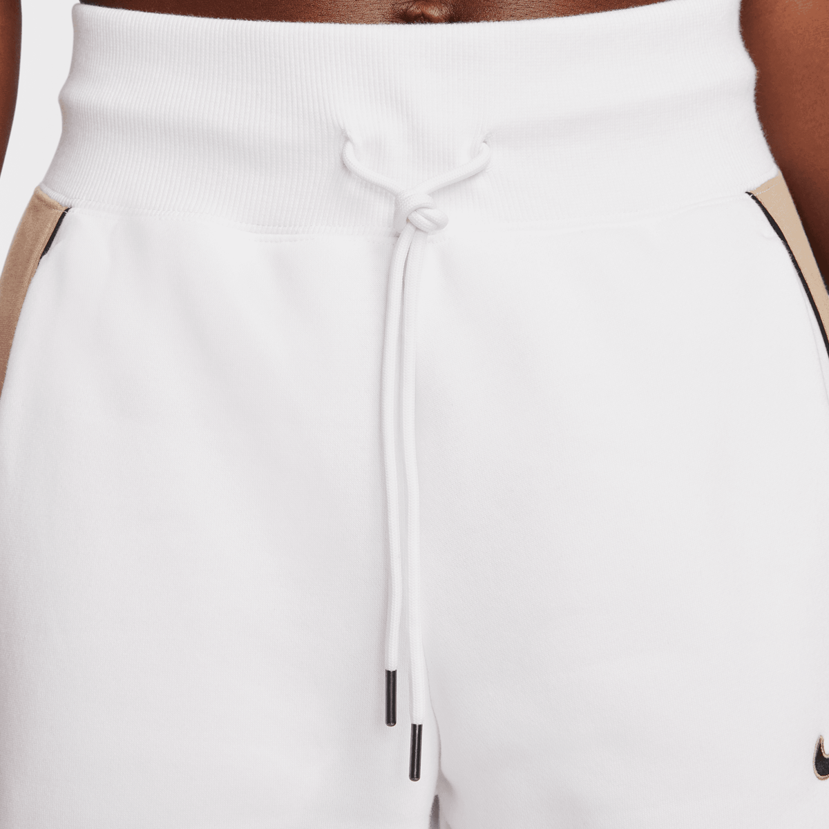 Nike Sportswear Fleece Phoenix Pants Open Hem Trainingsbroeken Dames white khaki black maat: XS beschikbare maaten:XS S L