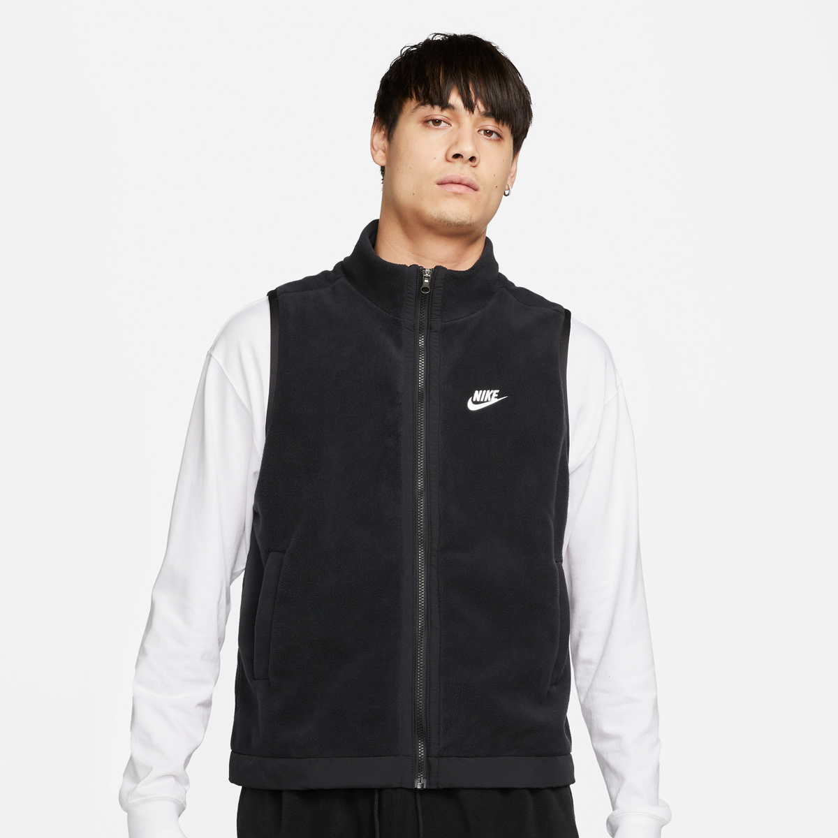 Nike Club Fleece+ Winterized Vest Bodywarmers Kleding black sail maat: XL beschikbare maaten:S M L XL