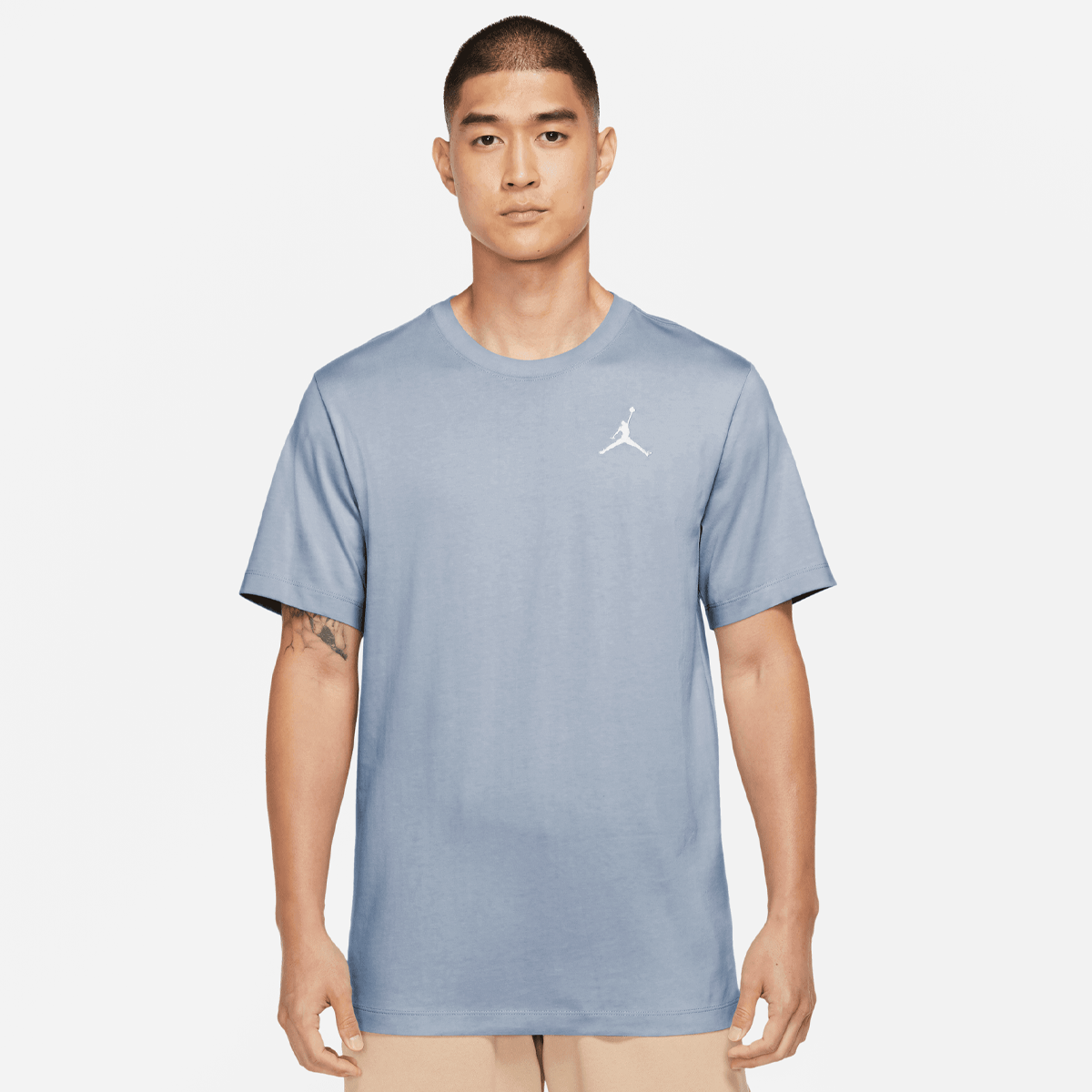 Jordan Jumpman Shortsleeve Crew Shirt T-shirts Heren blue grey white maat: XL beschikbare maaten:S M L XL
