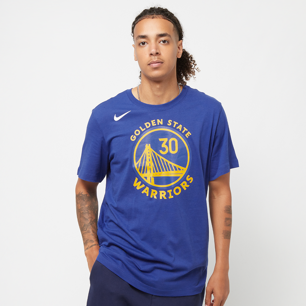 Nike Nba Golden State Warriors Short Sleeve Tee T-shirts Kleding rush blue curry stephen maat: XL beschikbare maaten:XS S M L XL
