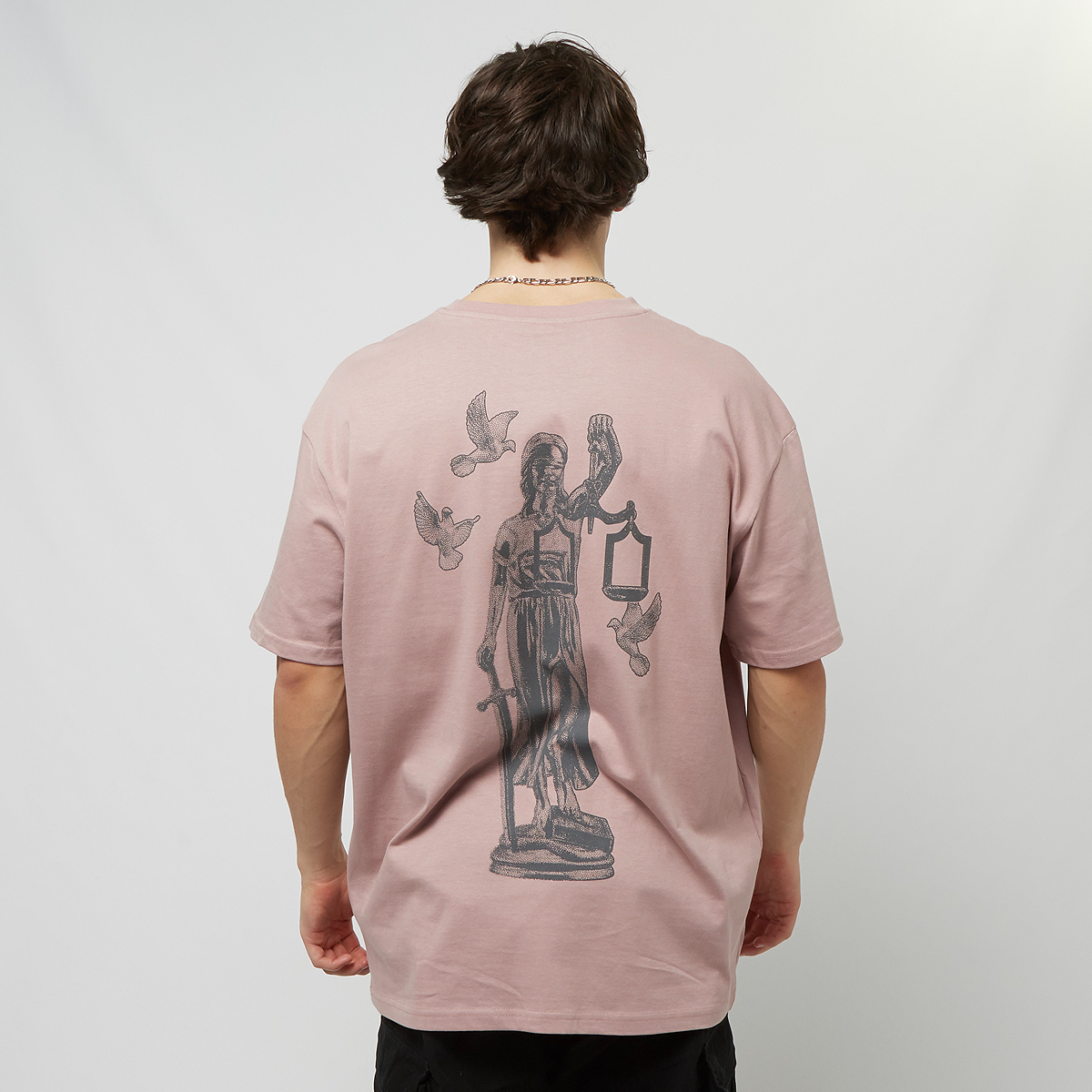 Upscale by Mister Tee Justice Oversize Tee T-shirts Kleding duskrose maat: L beschikbare maaten:XS S M L XL