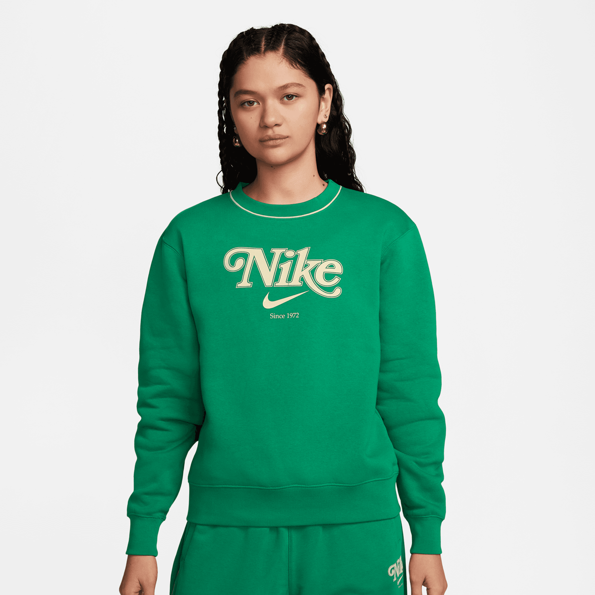 Nike Sportswear Fleece Crew Ef Sweatshirts Dames braun maat: XS beschikbare maaten:XS S M L XL