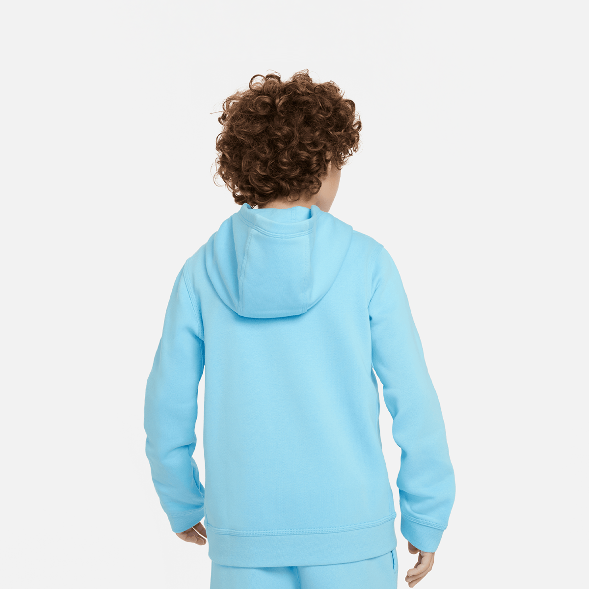 Nike Sportswear Big Kids' (boys') Fleece Pullover Graphic Hoodie Hoodies Kids aquarius blue maat: 137 beschikbare maaten:137 147 158 170