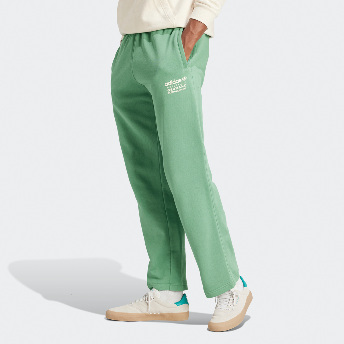 adidas Originals Fleece Trainingsbroek Trainingsbroeken Heren preloved green maat: S beschikbare maaten:S M L XL