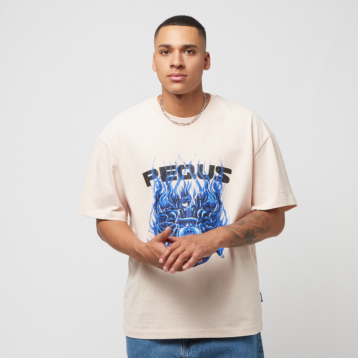 Pequs Medusa Graphic T-shirt T-shirts Kleding cream maat: XL beschikbare maaten:XL S M L