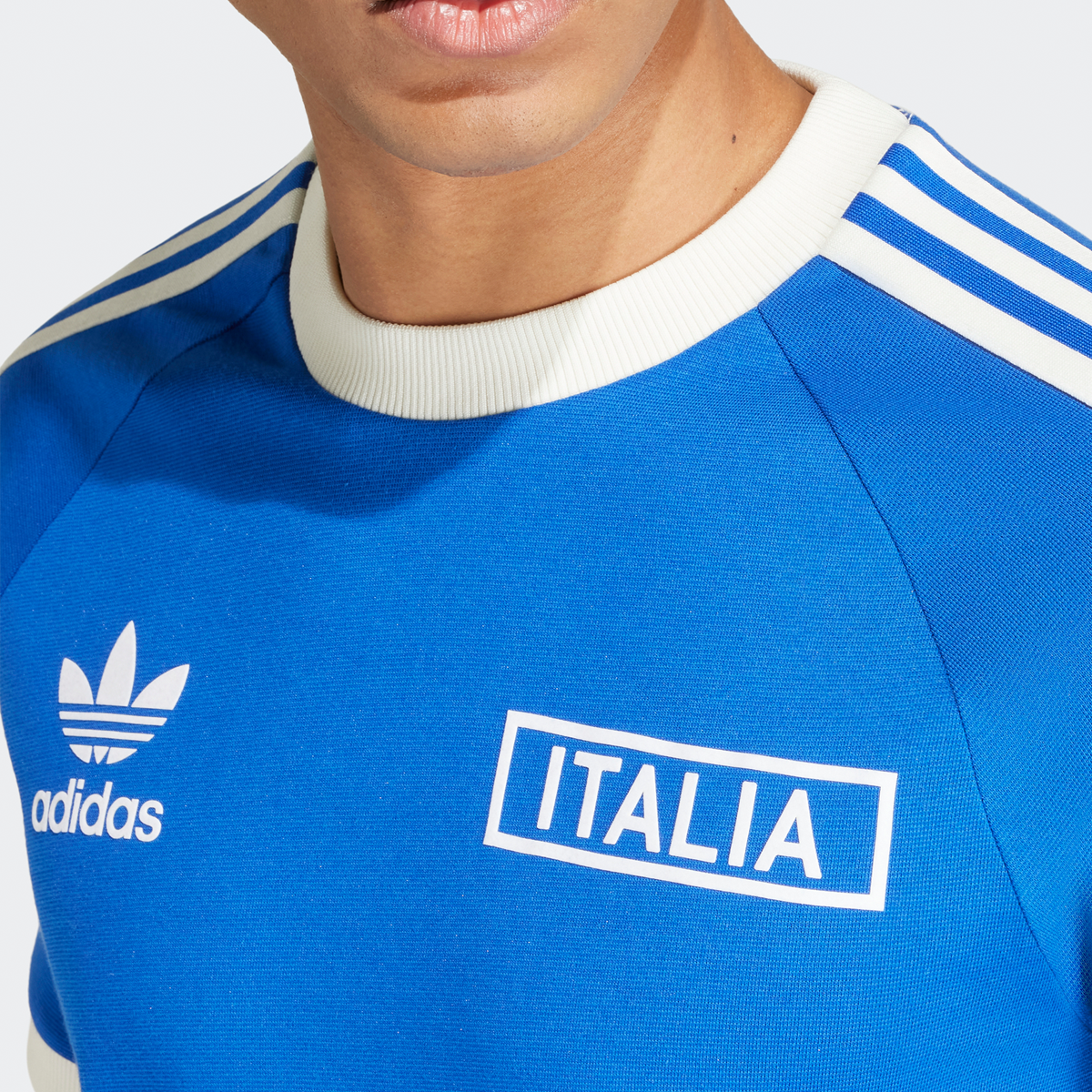 adidas Originals Figc Italië 3-stripes T-shirt Football Pack T-shirts Heren team royal blue maat: M beschikbare maaten:S M L XL