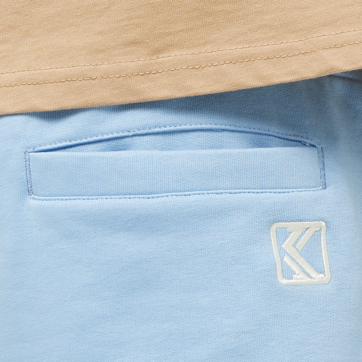 Karl Kani Small Signature Diner Sweatshorts Sportshorts Heren light blue maat: S beschikbare maaten:S M L XL