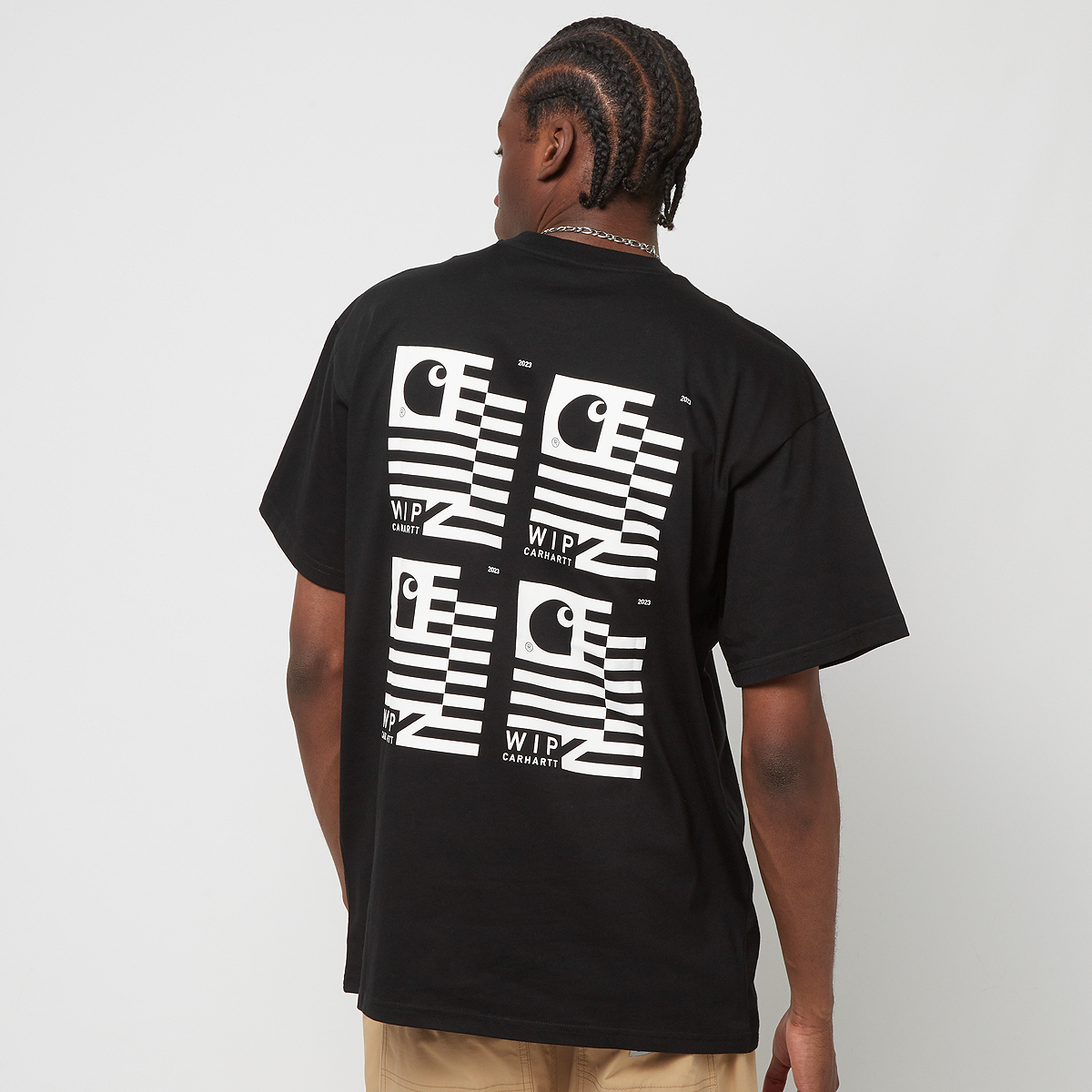 Carhartt WIP S s Stamp State T-shirt T-shirts Kleding black white maat: M beschikbare maaten:M