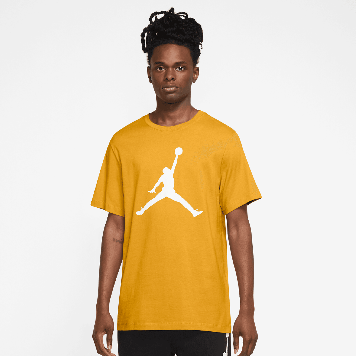 Jordan Jumpman T-shirt T-shirts Heren yellow ochre white maat: XXL beschikbare maaten:S M L XL XXL