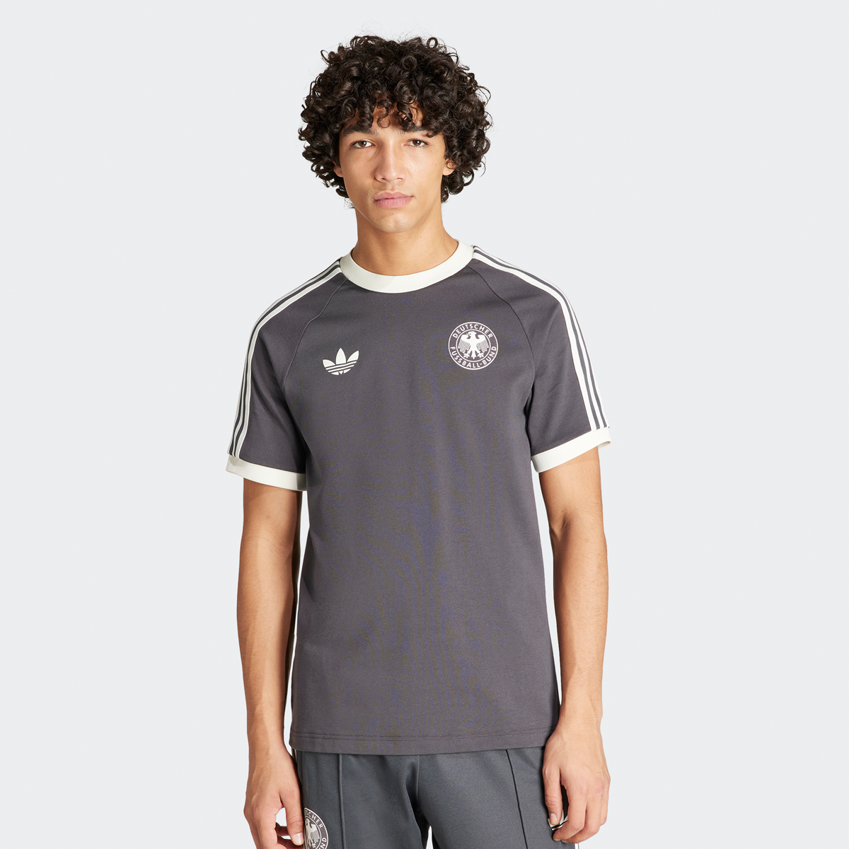 adidas Originals Dfb Duitsland 3-stripes T-shirt Football Pack T-shirts Heren utility black maat: S beschikbare maaten:S