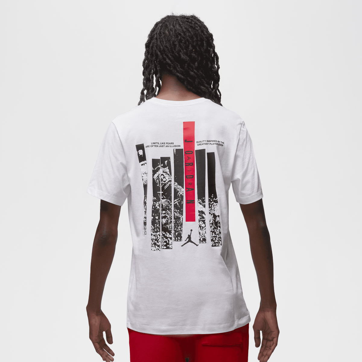 Jordan Brand Graphic T-shirt T-shirts Heren white gym red maat: S beschikbare maaten:S M L XL