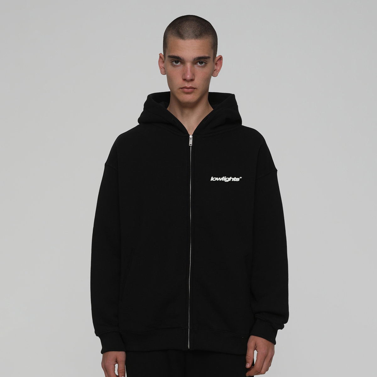 Low Lights Studios Light Zip-hoodie Hooded vesten Heren black maat: XL beschikbare maaten:S M L XL