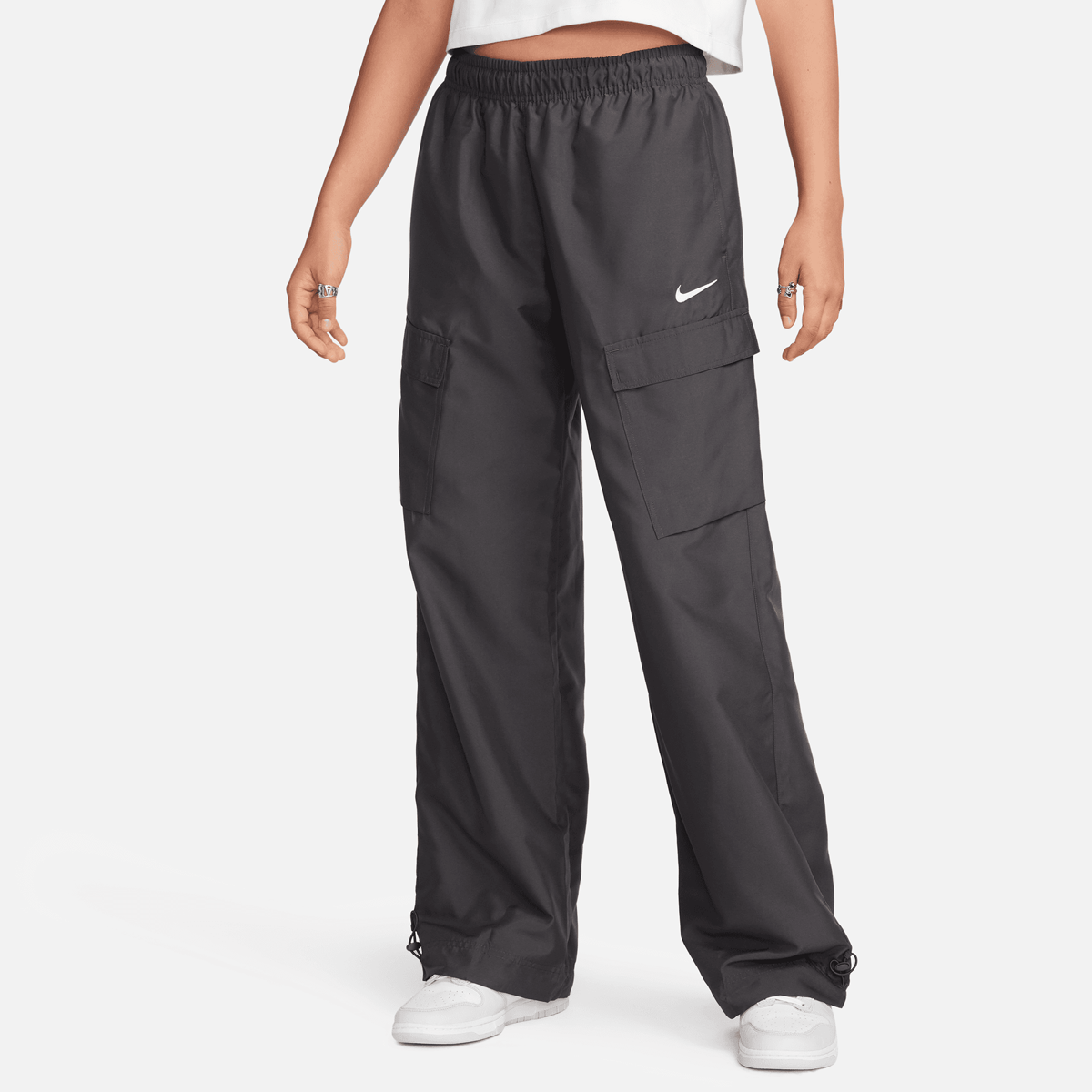 Nike Sportswear Trend Cargo-webhose Cargobroeken Dames anthracite white maat: XL beschikbare maaten:M L XL