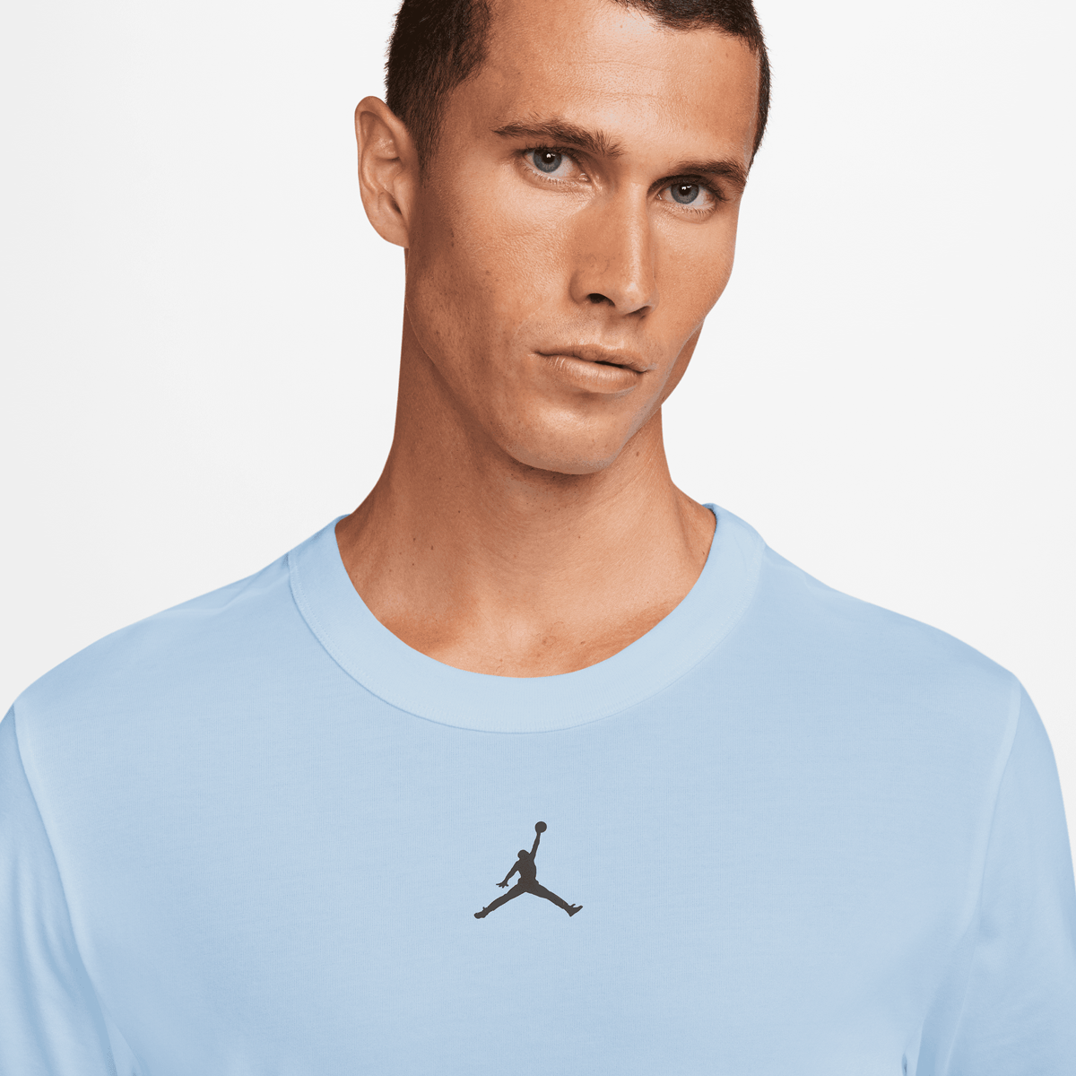 Jordan Dri-fit Sport Short Sleeve Top T-shirts Heren celestine blue black maat: S beschikbare maaten:S M L XL