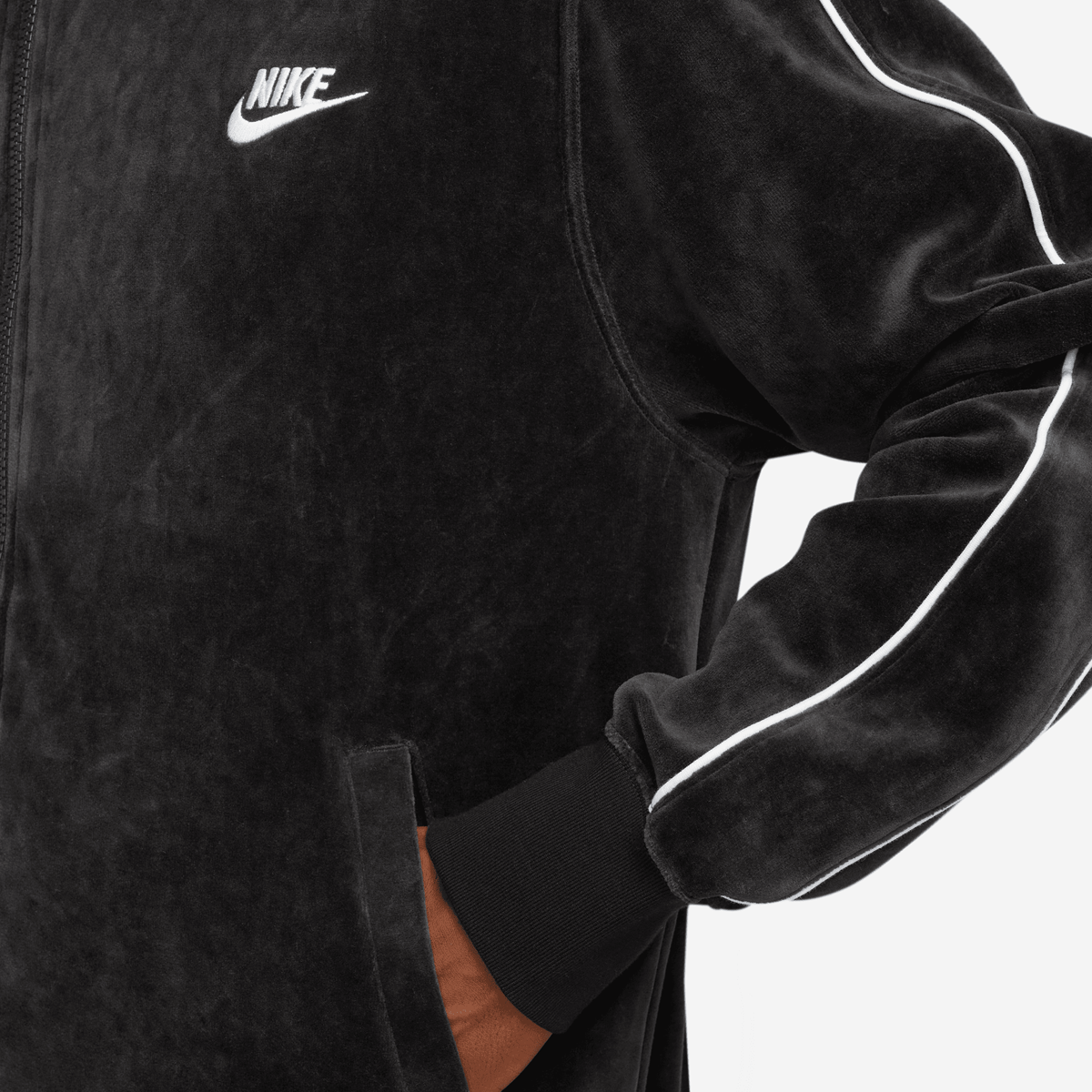 Nike Sportswear Club Velour Jacket Trainingsjassen Heren fir fir maat: L beschikbare maaten:S L