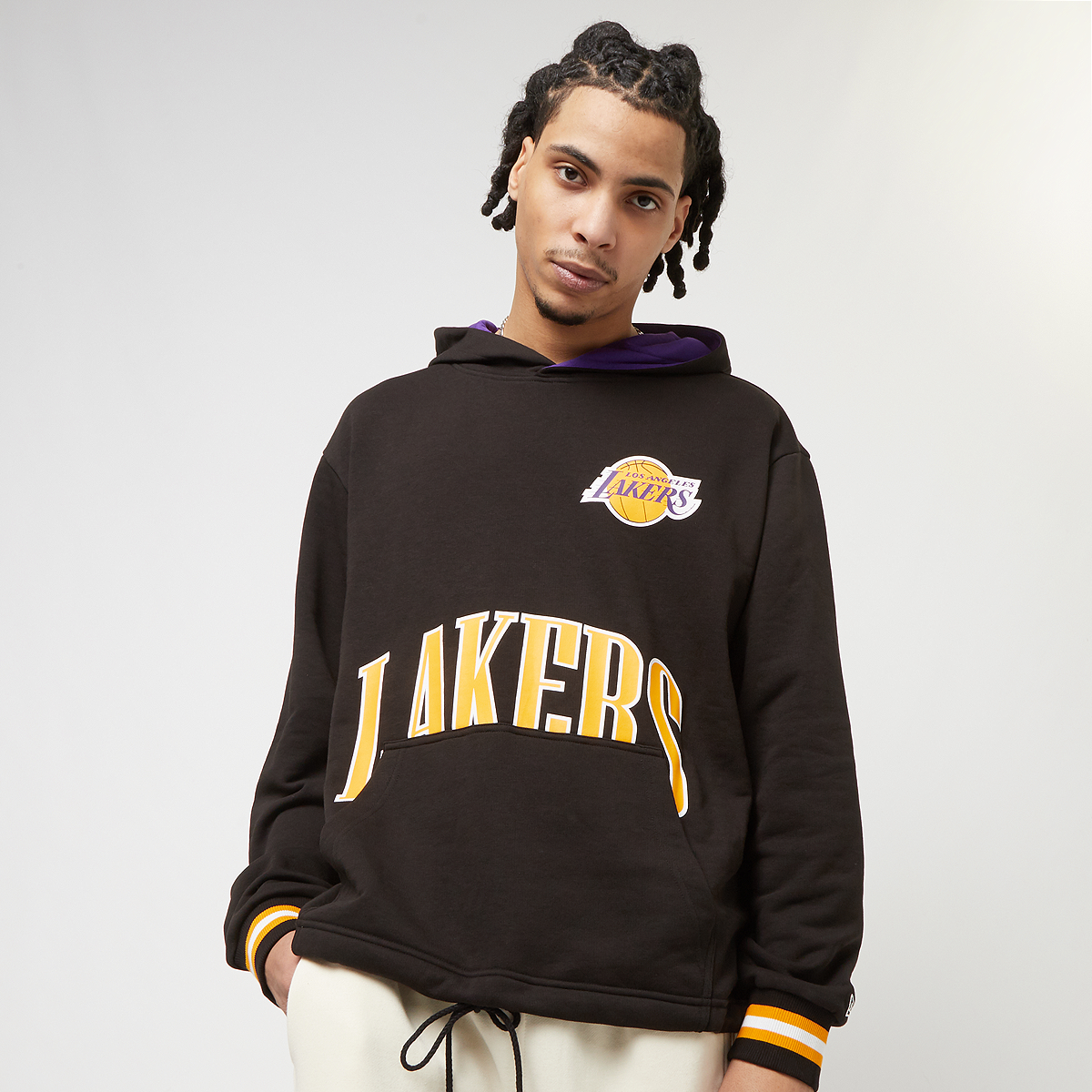 New era Nba Arch Graphic Oversized Hoody Los Angeles Lakers Hoodies Heren BLKAGD maat: XL beschikbare maaten:S M L XL