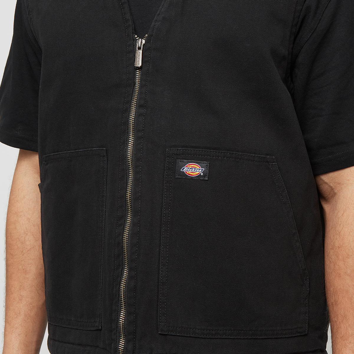 Dickies Duck Canvas Summer Vest Bodywarmers Heren sw black maat: S beschikbare maaten:S M L XL