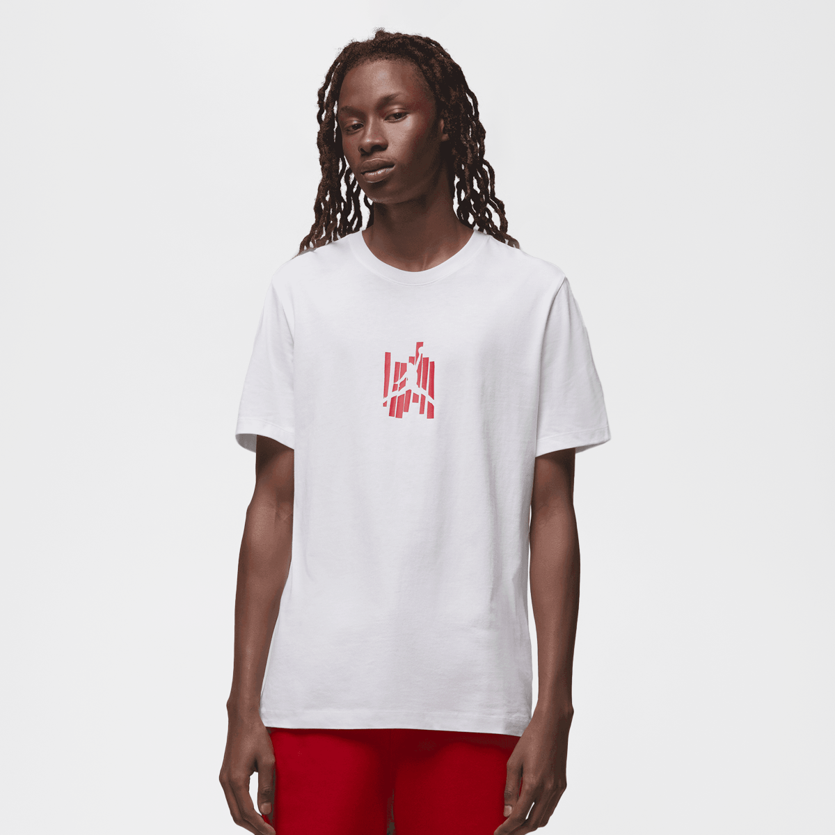 Jordan Brand Graphic T-shirt T-shirts Heren white gym red maat: S beschikbare maaten:S M L XL