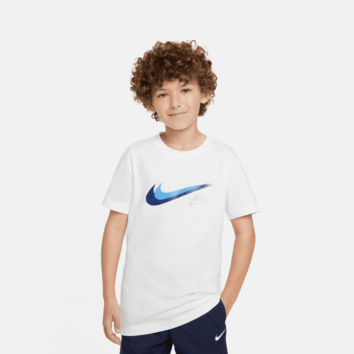 Nike Sportwear Short Sleeve T-shirt T-shirts Kids white maat: 147 beschikbare maaten:137 147 158 170